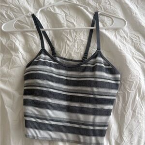 Striped Skinny Girl Workout Tank
